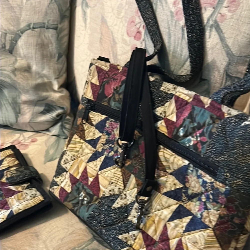 Elegant Patchwork Shoulder Bag - Multicolor - Picture 6 of 6